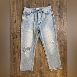 Anthropologie Twelve OnTwelfth Straight Leg Distressed Jeans- 28